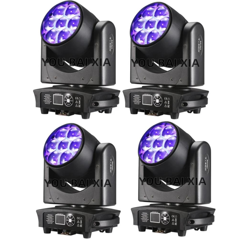 LED     Ʈ Ʈ,  RGBW, 4  1 ,  DJ LED ,  , DMX512, 7x40W, 4 